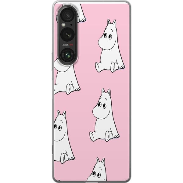 Kompatibelt Mobildeksel til Sony Xperia 1 V Figurmönster rosa