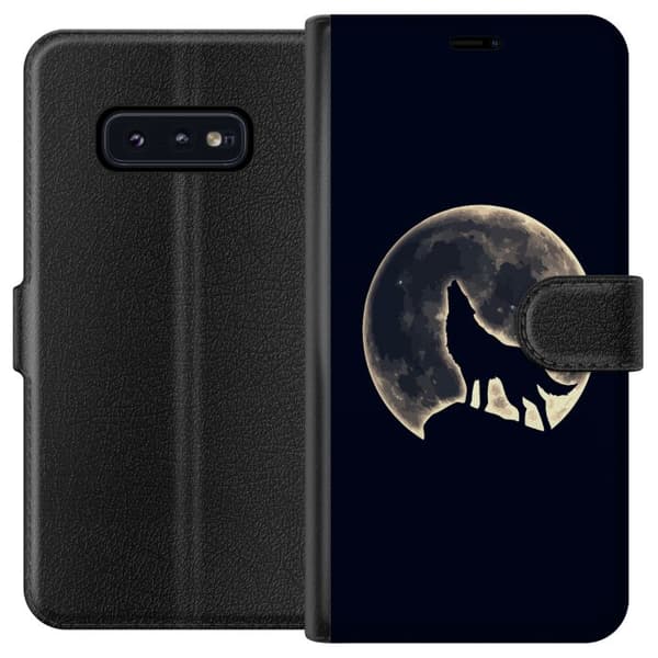 Kompatibel Tegnebogsetui til Samsung Galaxy S10e Ulve Måne