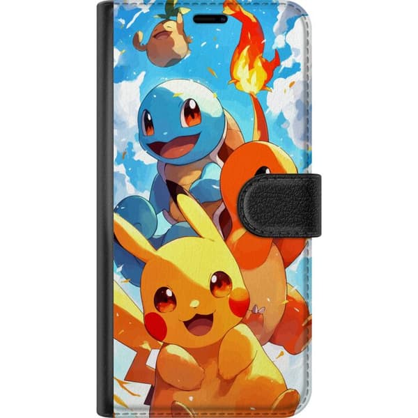 Kompatibel Tegnebogsetui til OnePlus 8 Pro Pocket Creatures - inspireret af Pokémon uden at nævne navnet