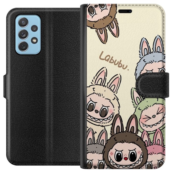 Samsung Galaxy A72 5G Lompakkokotelo Labubu Pastel Collection