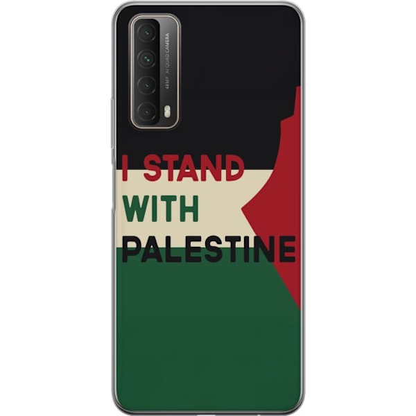 Huawei P smart 2021 Läpinäkyvä kuori Pysähdy Palestiinan p