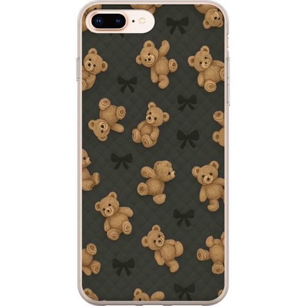 Apple iPhone 8 Plus Läpinäkyvä kuori Teddy Halauksia