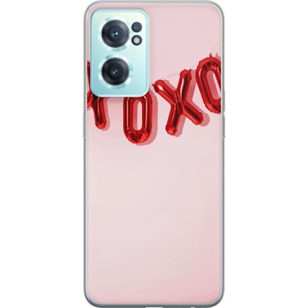 OnePlus Nord CE 2 5G Genomskinligt Skal Alla hjärtans dag XOX