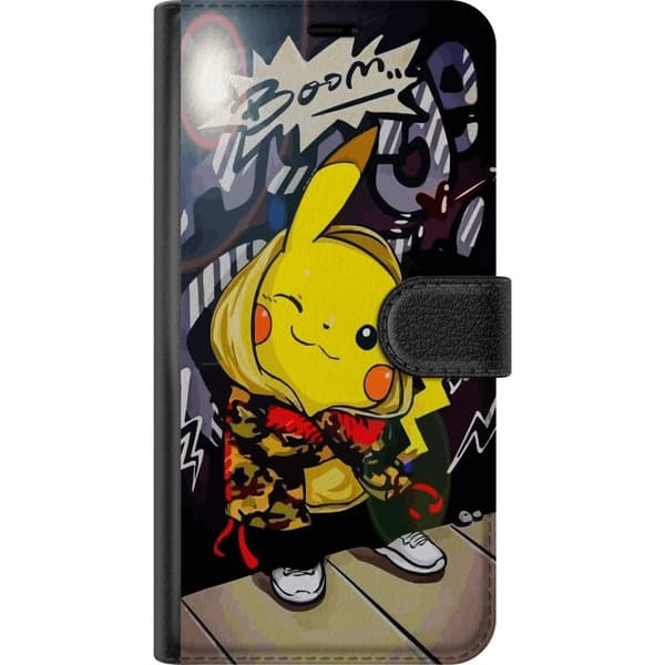 Kompatibel Tegnebogsetui til Apple iPhone 12 mini Pikachu