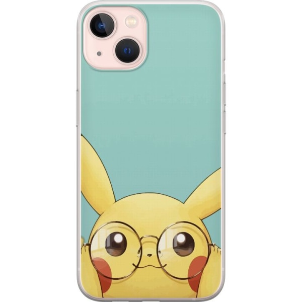 Apple iPhone 13 mini Läpinäkyvä kuori Pikachu lasit