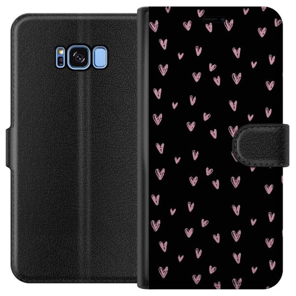 Kompatibelt Lommeboketui til Samsung Galaxy S8 Lille Hjerter