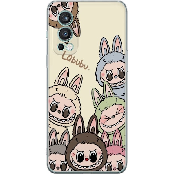 OnePlus Nord 2 5G Gennemsigtig cover Labubu Pastel Collection