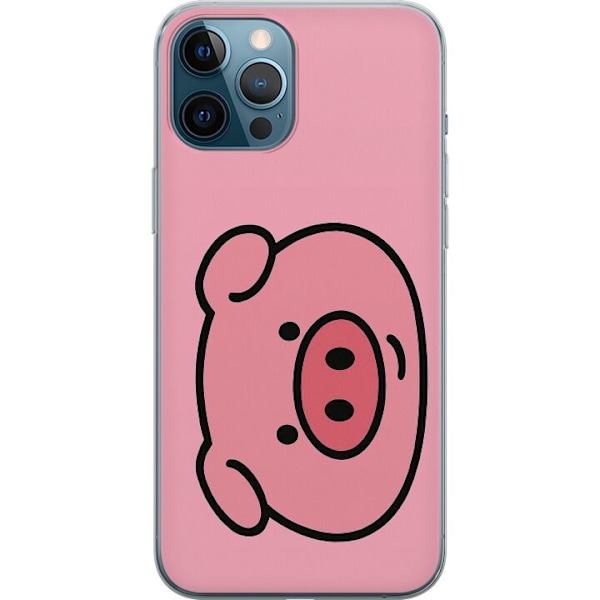 Apple iPhone 12 Pro Max Gjennomsiktig deksel Kawaii Piggy