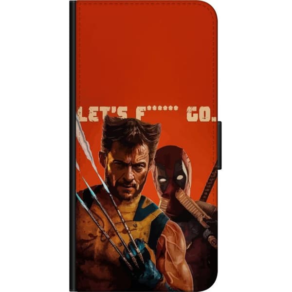 Kompatibel Tegnebogsetui til Samsung Galaxy A20s Deadpool & Wolverine