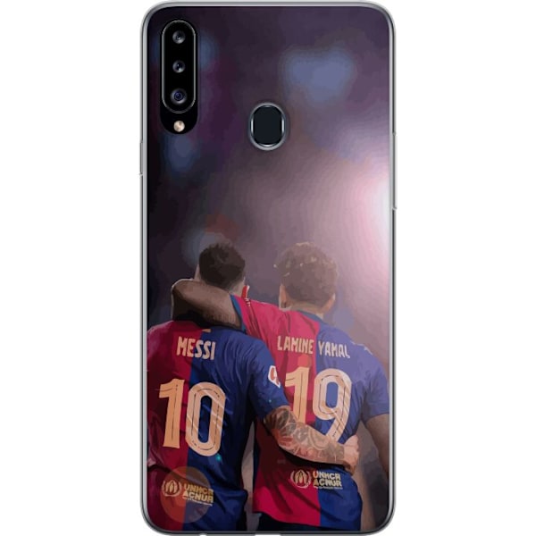 Samsung Galaxy A20s Läpinäkyvä kuori Lamine Yamal VS Messi