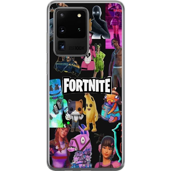 Samsung Galaxy S20 Ultra Läpinäkyvä kuori Fortnite