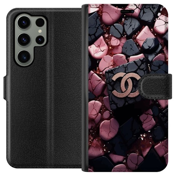 Samsung Galaxy S23 Ultra Plånboksfodral Chanel Black and Pink