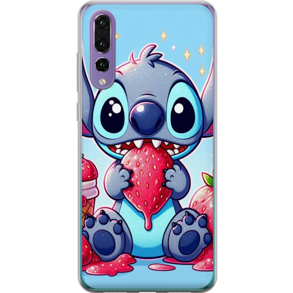 Huawei P20 Pro Genomskinligt Skal Stitch jordgubbe