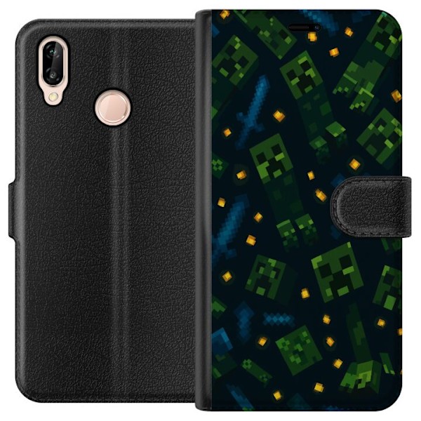 Huawei P20 lite Lompakkokotelo Minecraft Dungeons Mob