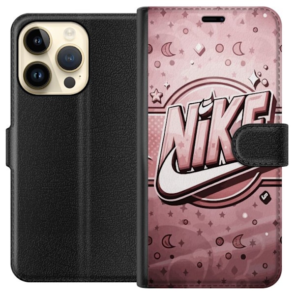 Apple iPhone 15 Pro Lommeboketui Nike Rosa