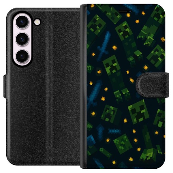 Samsung Galaxy S23 Lompakkokotelo Minecraft Dungeons Mob