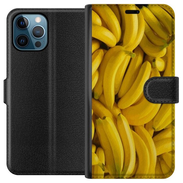 Apple iPhone 12 Pro Max Plånboksfodral Banana Pattern – lek