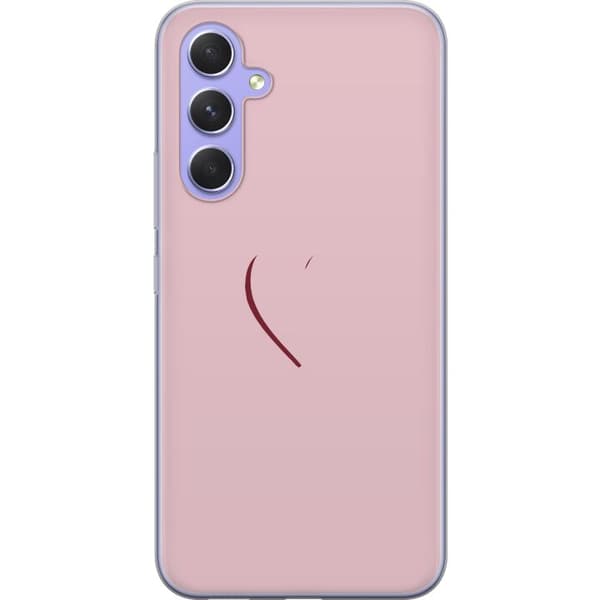 Kompatibel Mobilcover til Samsung Galaxy A54 Blød lyserød kærlighed