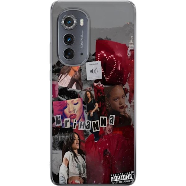 Motorola Edge (2022) Läpinäkyvä kuori Rihanna – Iconic Fa