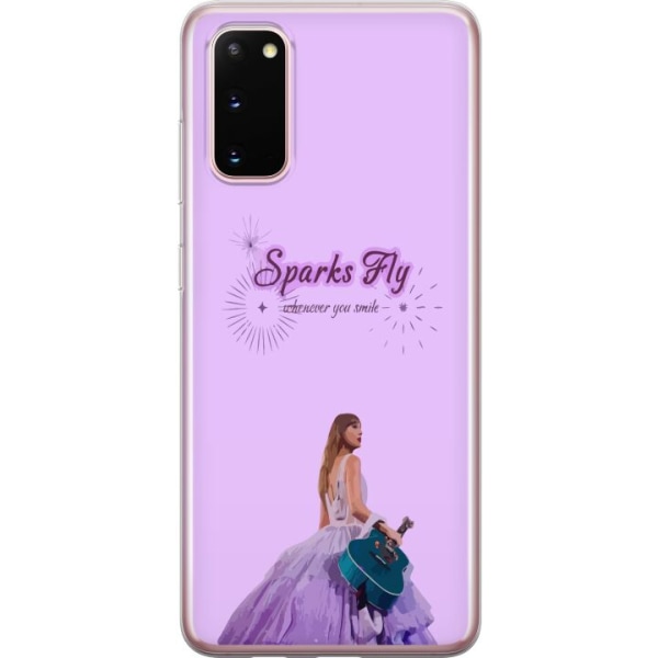 Samsung Galaxy S20 Gennemsigtig cover Taylor Swift - Sparks Fl