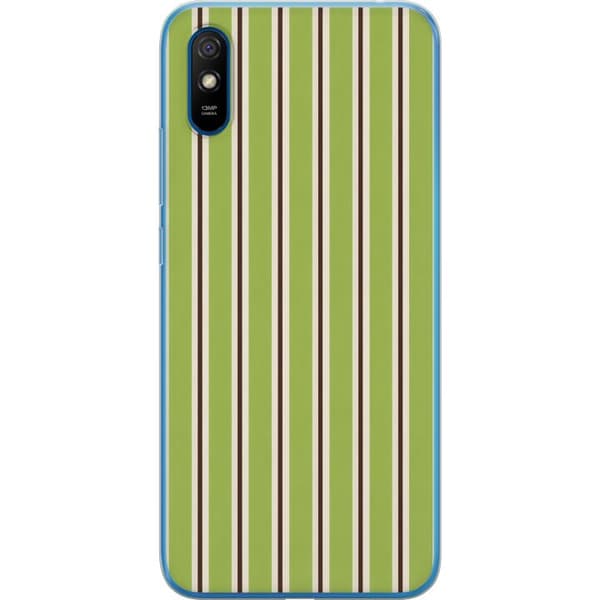 Kompatibelt Mobilskal till Xiaomi Redmi 9A Matcha Stripe grön