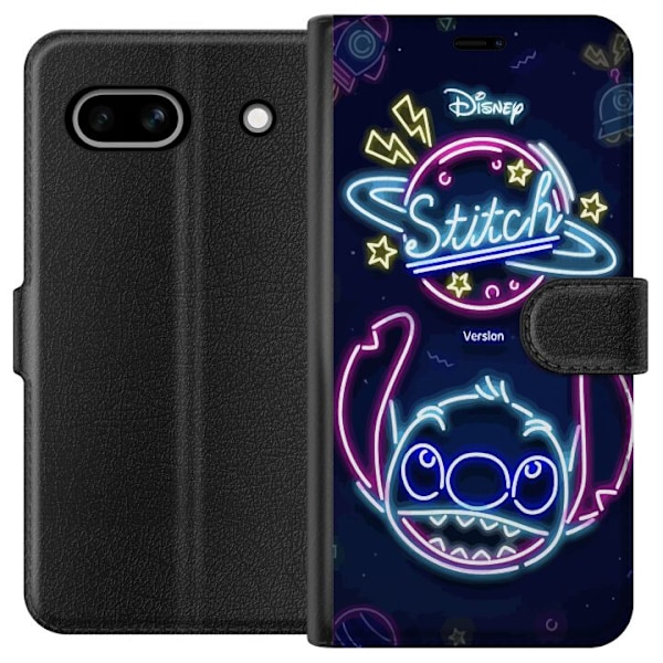 Google Pixel 7a Lommeboketui Stitch Neon