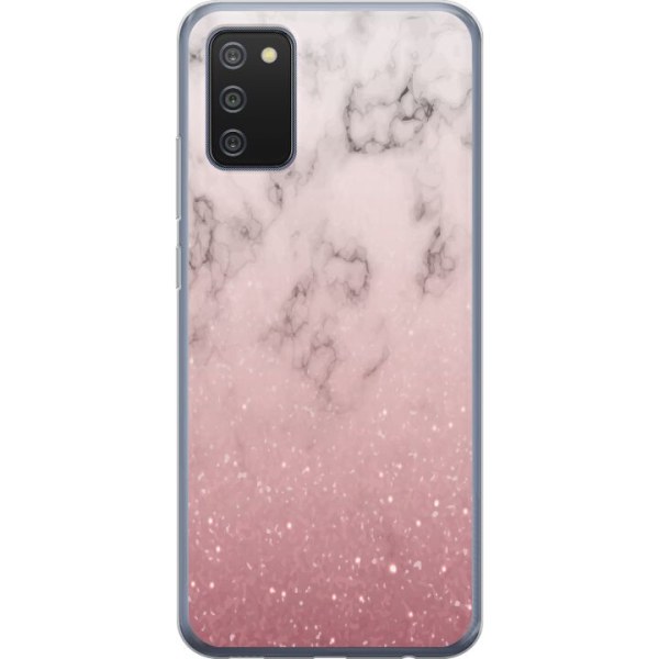 Samsung Galaxy A02s Cover / Mobilcover - Blødt Pink Marmor