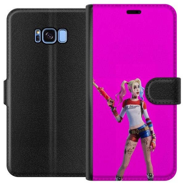 Samsung Galaxy S8 Lompakkokotelo Fortnite - Harley Quinn