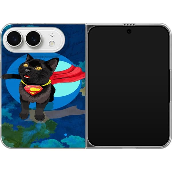 Kompatibelt Mobilskal till Apple iPhone Duo Superkatt blå