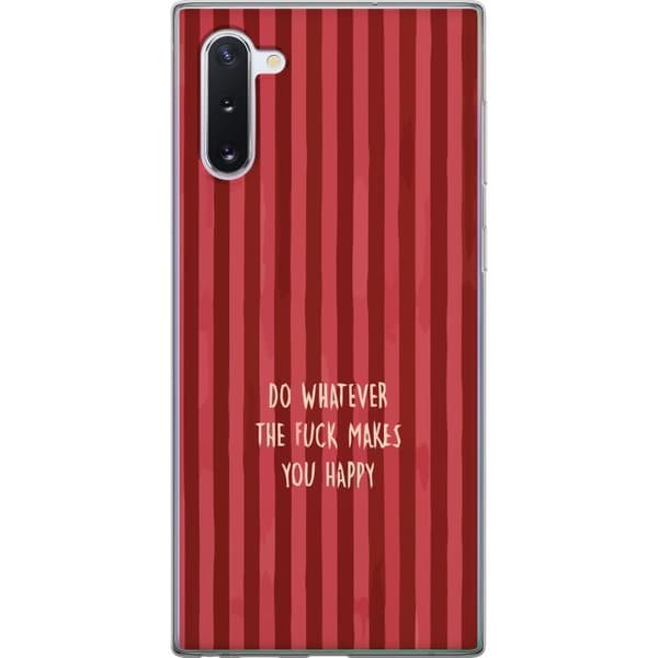 Kompatibelt Mobildeksel til Samsung Galaxy Note10 Gör det som gör dig glad rød
