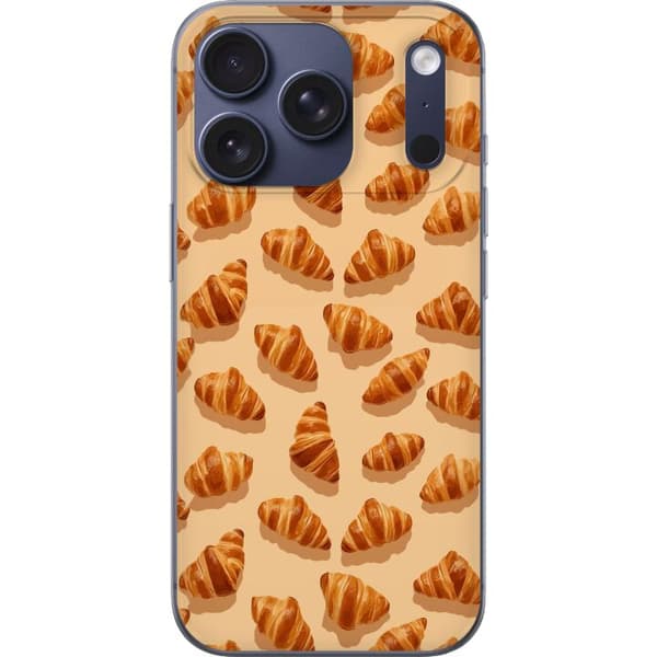 Kompatibelt Mobildeksel til Apple iPhone 18 Pro Croissanter beige
