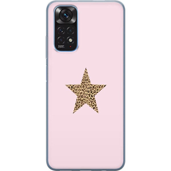 Xiaomi Redmi Note 11S Gennemsigtig cover Leopard stjerne