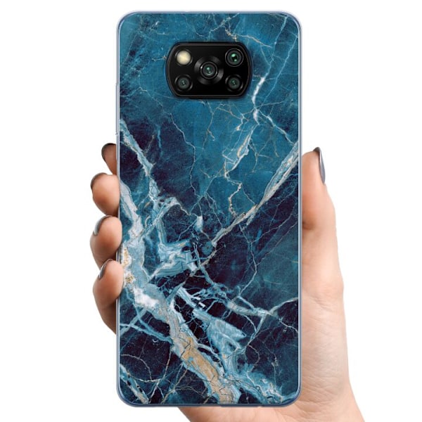 Xiaomi Poco X3 NFC TPU Matkapuhelimen kuori Marmori