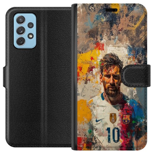 Samsung Galaxy A72 5G Lommeboketui Messi Art