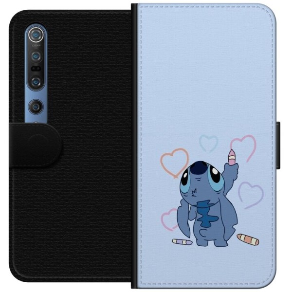Xiaomi Mi 10 Pro 5G Lompakkokotelo Stitch Sydämet