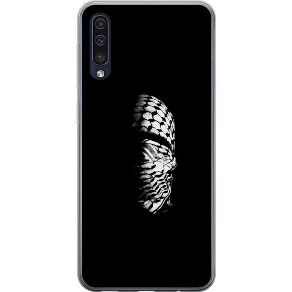 Samsung Galaxy A50 Läpinäkyvä kuori Keffiyeh-kuviointi - kl