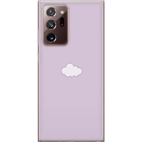 Samsung Galaxy Note20 Ultra Läpinäkyvä kuori Lila Pilvi - m