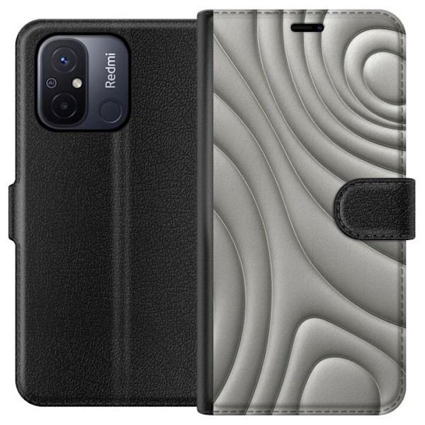 Xiaomi Redmi 12C Plånboksfodral Silver Waves