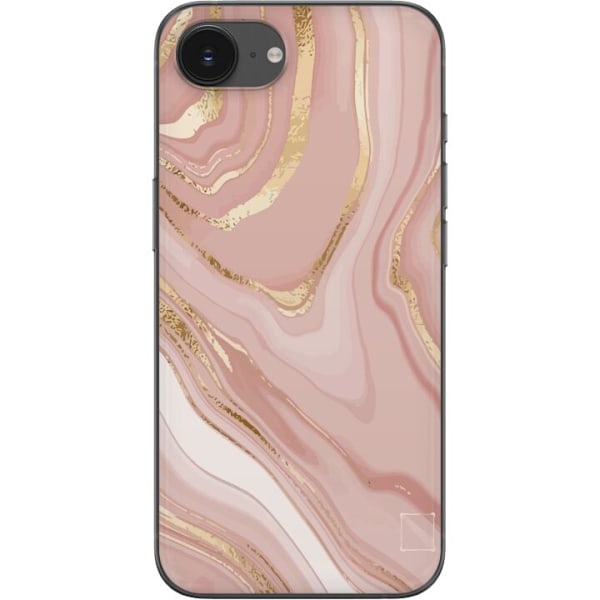 Apple iPhone 16e Läpinäkyvä kuori Marmori Kulta
