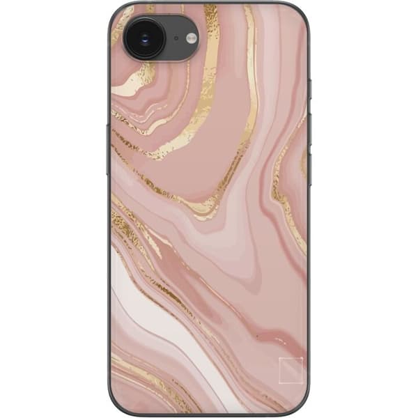 Kompatibelt Mobildeksel til Apple iPhone 16e Marmor Gull