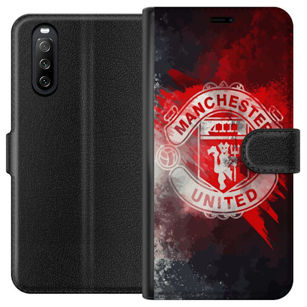 Sony Xperia 10 III Tegnebogsetui Manchester United FC