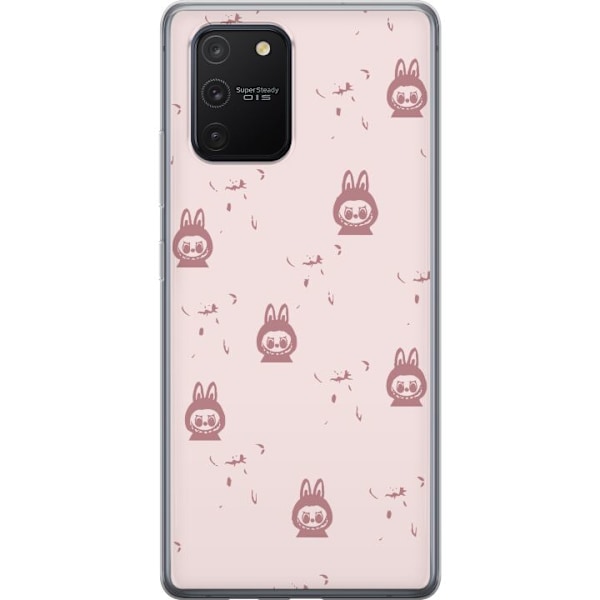 Samsung Galaxy S10 Lite Genomskinligt Skal Labubu Neon Pop –