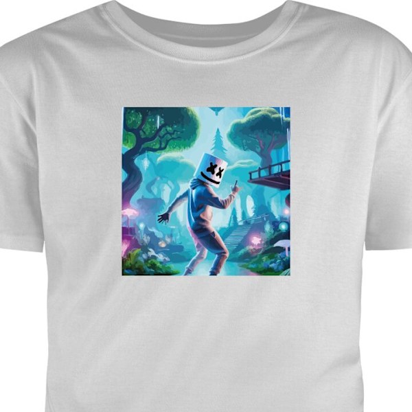 Barn-T-shirt | Bekväm T-shirt för Barn Fortnite grå 12-13 År