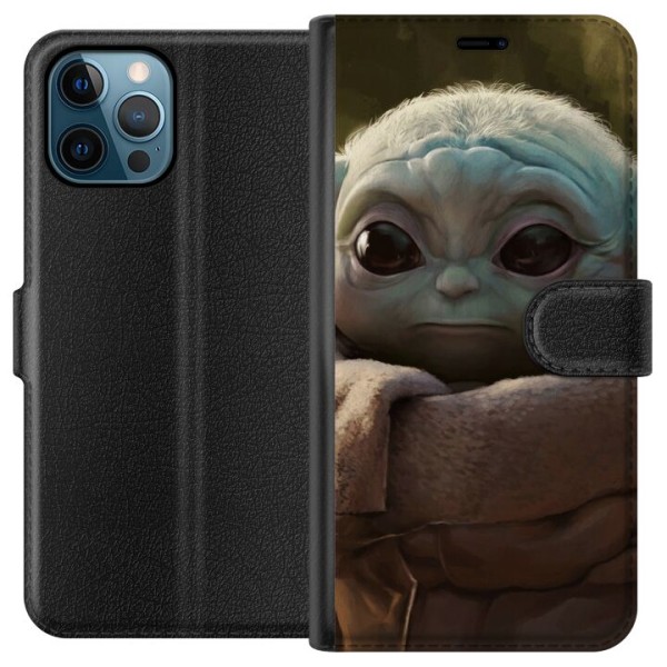Apple iPhone 12 Pro Max Lompakkokotelo Baby Yoda