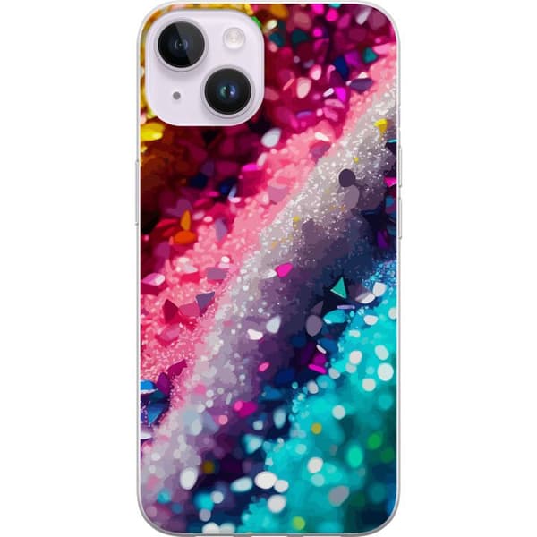 Kompatibelt Mobildeksel til Apple iPhone 14 Glitter