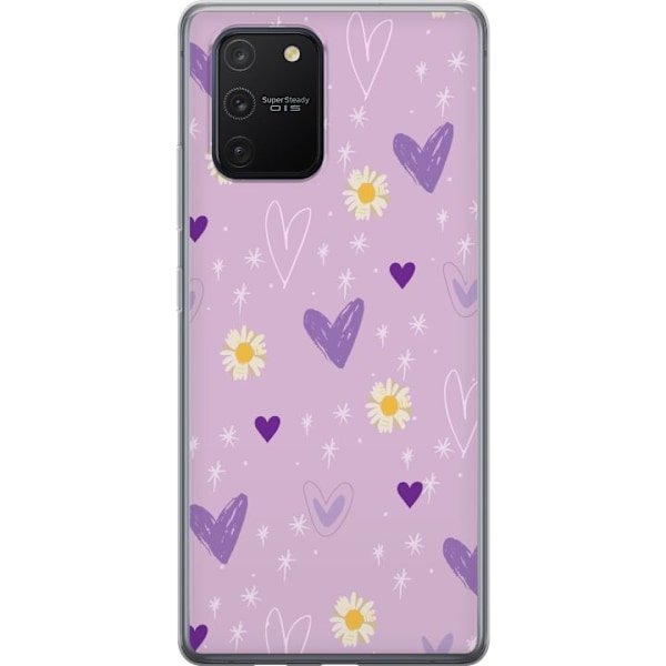 Samsung Galaxy S10 Lite Genomskinligt Skal Blommor