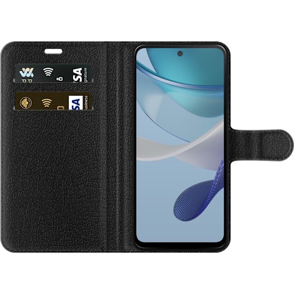 Motorola Moto G53 Lommeboketui Stitch Kaffe