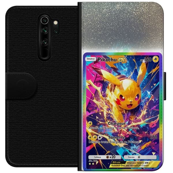 Kompatibelt Plånboksfodral till Xiaomi Redmi Note 8 Pro  Pikachu gul