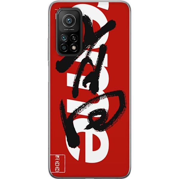 Xiaomi Mi 10T Pro 5G Läpinäkyvä kuori Supreme Punainen Graffiti Katupukeutuminen Suunnittelu Muotikuvake Trendikäs Graffiti Kuviointi Suosittu Urb