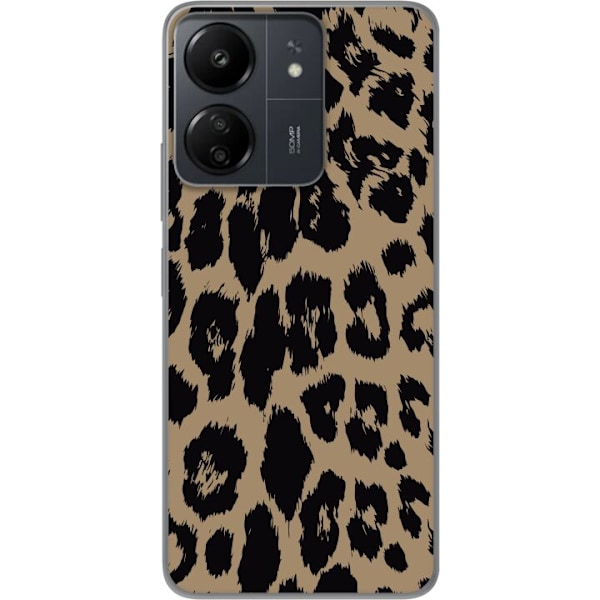 Xiaomi Redmi 13C Läpinäkyvä kuori Leopard